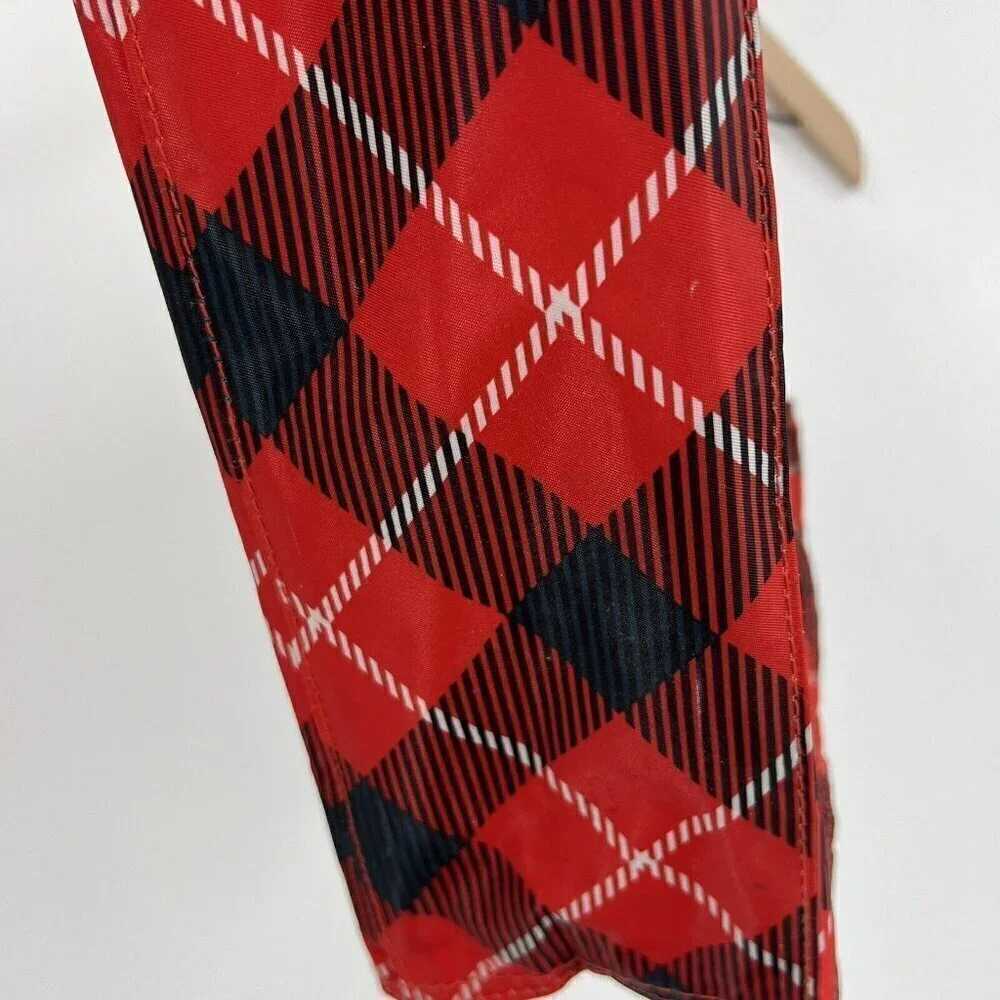 Disney Parks Plaid Mickey Christmas Tote Reusable 50th Anniversary EUC